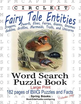 Zakrúžkujte, Rozprávkové postavy, Hľadanie slov, Puzzle Book - Circle It, Fairy Tale Entities, Word Search, Puzzle Book