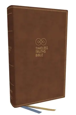 Nadčasové pravdy Biblie: Jedna viera. Odovzdaná všetkým svätým. (Net, Brown Leathersoft, Comfort Print) - Timeless Truths Bible: One Faith. Handed Down. for All the Saints. (Net, Brown Leathersoft, Comfort Print)