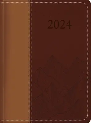 Poklad múdrosti - 2024 Executive Agenda - Dvojfarebná hnedá: Manažérsky tematický denník a kniha schôdzok s inšpiratívnym citátom - The Treasure of Wisdom - 2024 Executive Agenda - Two-Toned Brown: An Executive Themed Daily Journal and Appointment Book with an Inspirational Quotati