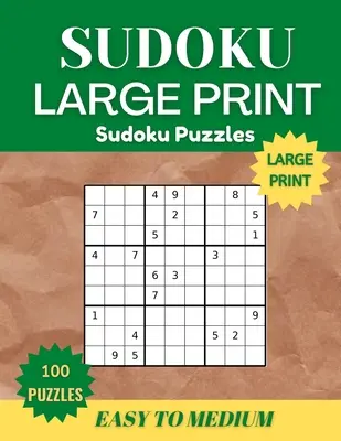 Sudoku Puzzle Book Large Print for Adults - Sudoku Puzzles Book Large Print for Adults