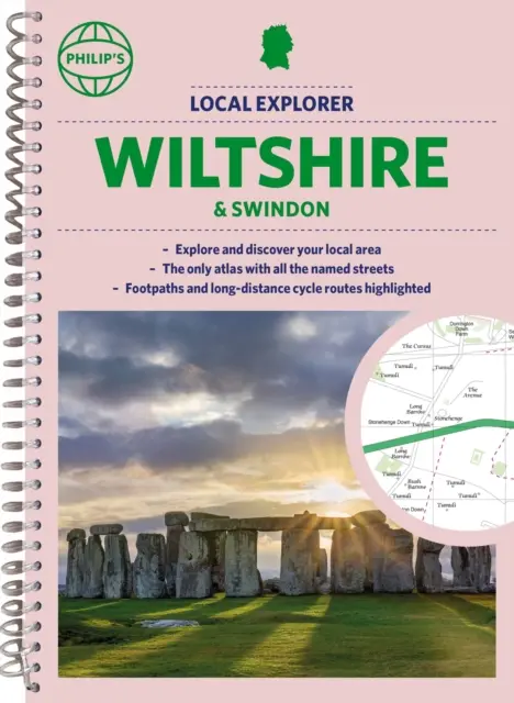 Miestny atlas ulíc Philip's Explorer Wiltshire and Swindon - Philip's Local Explorer Street Atlas Wiltshire and Swindon