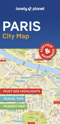 Lonely Planet Mapa mesta Paríž 2 - Lonely Planet Paris City Map 2