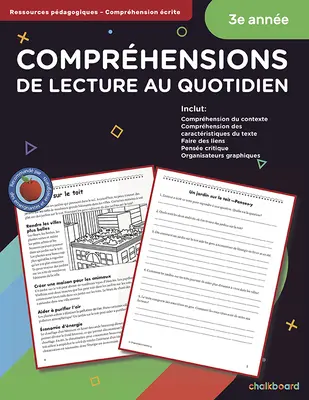 Kanadská francúzština Denné čítanie s porozumením 3. ročník - Canadian French Daily Reading Comprehension Grade 3