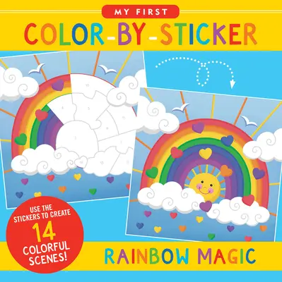 Vyfarbuj podľa nálepiek - Dúhové kúzlo - Color-By-Sticker - Rainbow Magic