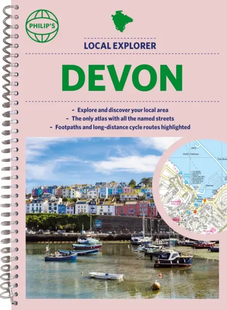 Miestny atlas ulíc Philip's Explorer Devon - Philip's Local Explorer Street Atlas Devon