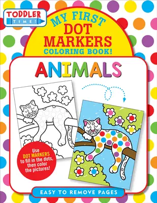 Zvieratká bodové fixky Omaľovánky - Animals Dot Markers Coloring Book