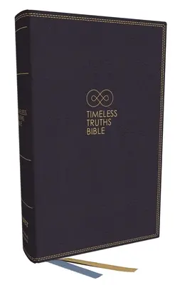Nadčasové pravdy Biblia: Jedna viera. Odovzdaná pre všetkých svätých. (Net, modrá koženka, pohodlná tlač) - Timeless Truths Bible: One Faith. Handed Down. for All the Saints. (Net, Blue Leathersoft, Comfort Print)