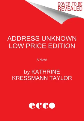 Adresa neznáma Nízkonákladové vydanie - Address Unknown Low Price Edition