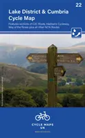 Cyklistická mapa Lake District & Cumbria 22 - obsahuje úseky trasy C2C, Hadrians Cycleway, Way of the Roses a ďalšie trasy NCN - Lake District & Cumbria Cycle Map 22 - Features sections of the C2C route, Hadrians Cycleway, Way of the Roses plus other NCN routes