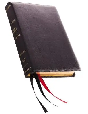 KJV, Referenčná Biblia, Obrovská tlač, Prémiová koža, čierna, Sterling Edition, Komfortná tlač - KJV, Reference Bible, Giant Print, Premium Leather, Black, Sterling Edition, Comfort Print