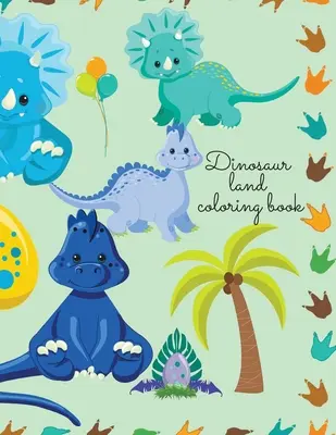 Omaľovánky z krajiny dinosaurov - Dinosaur land coloring book