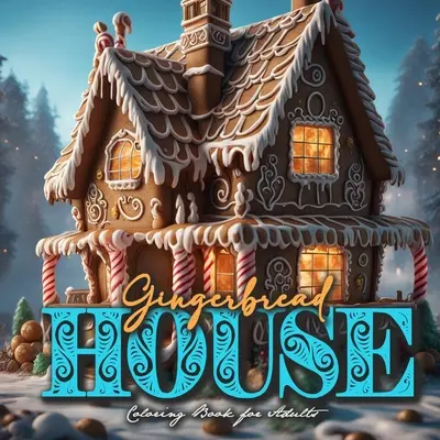 Perníkové domčeky Omaľovánky pre dospelých: Perníkové domčeky Omaľovánky pre dospelých v odtieňoch sivej Vianočné omaľovánky v odtieňoch sivej - Gingerbread Houses Coloring Book for Adults: Gingerbread House Coloring Book for adults grayscale Christmas Coloring Book Grayscale