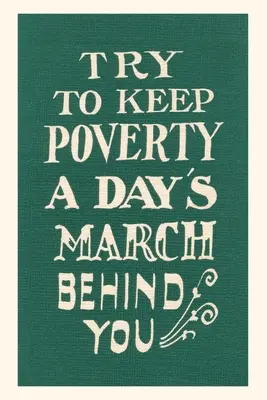 Vintage Journal Držte chudobu za sebou - Vintage Journal Keep Poverty Behind You