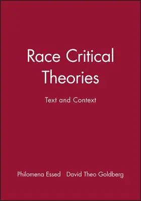 Kritické teórie rasy - Race Critical Theories