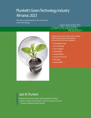 Plunkett's Green Technology Industry Almanac 2023: Priemysel zelených technológií, prieskum trhu, štatistiky, trendy a vedúce spoločnosti - Plunkett's Green Technology Industry Almanac 2023: Green Technology Industry Market Research, Statistics, Trends and Leading Companies