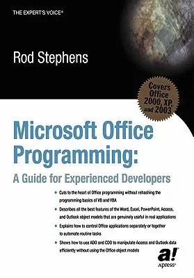 Programovanie v balíku Microsoft Office: Príručka pre skúsených vývojárov - Microsoft Office Programming: A Guide for Experienced Developers