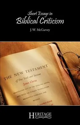 Krátke eseje z biblickej kritiky - Short Essays in Biblical Criticism