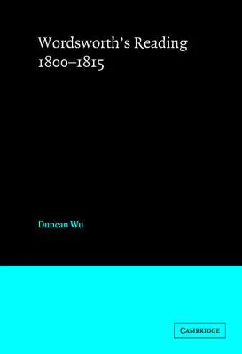 Wordsworthovo čítanie 1800-1815 - Wordsworth's Reading 1800-1815