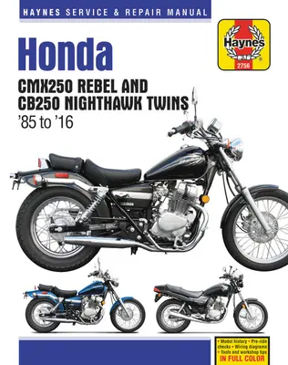 Honda Cmx250 Rebel a Cb250 Nighthawk, 1985-2016 Haynes Repair Manual - Honda Cmx250 Rebel and Cb250 Nighthawk, 1985-2016 Haynes Repair Manual