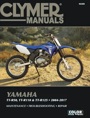 Yamaha Tt-R50, Tt-R110 & Tt-R125, 2004-2017 Clymer Manual: Údržba * Odstraňovanie porúch * Oprava - Yamaha Tt-R50, Tt-R110 & Tt-R125, 2004-2017 Clymer Manual: Maintenance * Troubleshooting * Repair