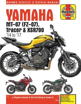 Yamaha MT-07 (Fz-07), Tracer & XSR700 Servis a Opravy Príručka - (2014 - 2017) - Yamaha MT-07 (Fz-07), Tracer & XSR700 Service and Repair Manual - (2014 - 2017)
