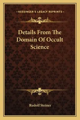 Podrobnosti z oblasti okultnej vedy - Details From The Domain Of Occult Science