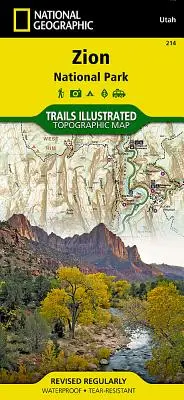 Národný park Zion Mapa - Zion National Park Map