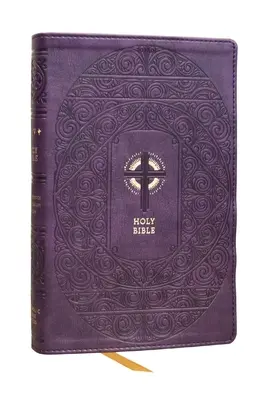 Nrsvce Sviatosti zasvätenia Katolícka Biblia, fialová Leathersoft, Comfort Print - Nrsvce Sacraments of Initiation Catholic Bible, Purple Leathersoft, Comfort Print