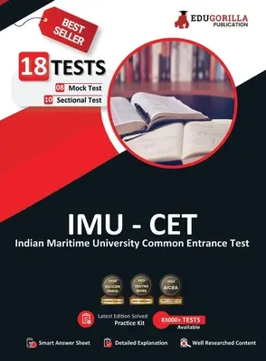 Imu CET 2023: Indian Maritime University Common Entrance Test - 8 skúšobných testov a 10 sekčných testov (2000 vyriešených otázok) s voľnými odpoveďami - Imu CET 2023: Indian Maritime University Common Entrance Test - 8 Mock Tests and 10 Sectional Tests (2000 Solved Questions) with Fre