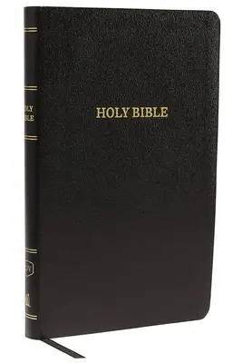 KJV, Referenčná Biblia, tenká línia, kožený vzhľad, čierna, edícia s červeným písmom - KJV, Thinline Reference Bible, Leather-Look, Black, Red Letter Edition