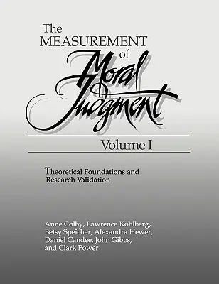 Meranie morálneho úsudku - The Measurement of Moral Judgment