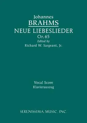 Neue Liebeslieder, op. 65: Vokálna partitúra - Neue Liebeslieder, Op.65: Vocal score