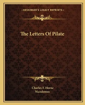 Pilátove listy - The Letters Of Pilate