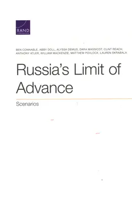 Hranica postupu Ruska: Scenáre: - Russia's Limit of Advance: Scenarios
