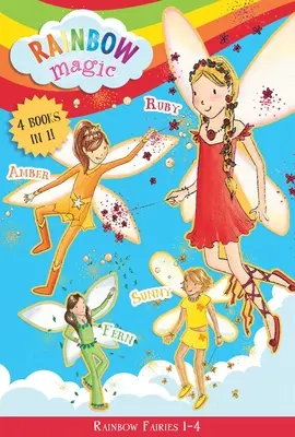 Dúhové víly: Knihy: 1 - 4: Červená víla Ruby, oranžová víla Amber, žltá víla Sunny, zelená víla Fern - Rainbow Fairies: Books 1-4: Ruby the Red Fairy, Amber the Orange Fairy, Sunny the Yellow Fairy, Fern the Green Fairy