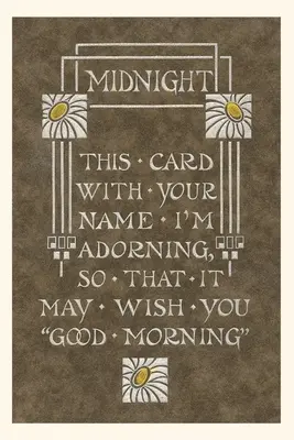 Vintage Journal Dobré ráno pozdrav - Vintage Journal Good Morning Greeting