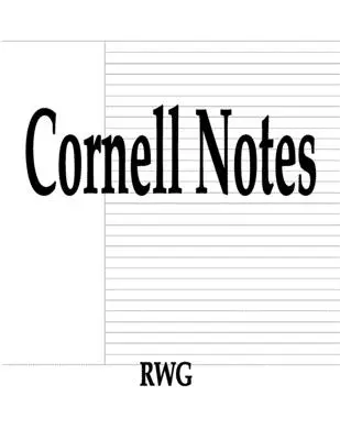 Cornellove poznámky: 100 strán 8,5 X 11 - Cornell Notes: 100 Pages 8.5 X 11
