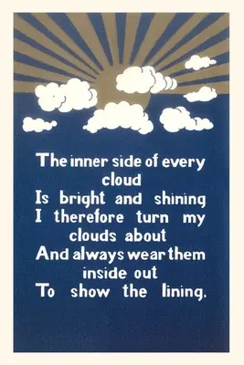 Vintage Journal Inšpiratívna báseň o oblakoch - Vintage Journal Inspirational Cloud Poem
