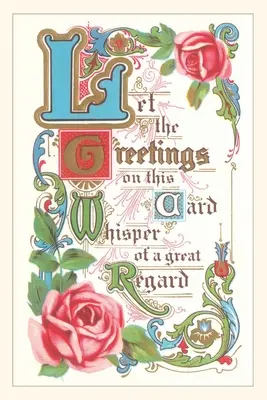 Vintage Journal Staromódne blahoželanie - Vintage Journal Old-Fashioned Greeting Card