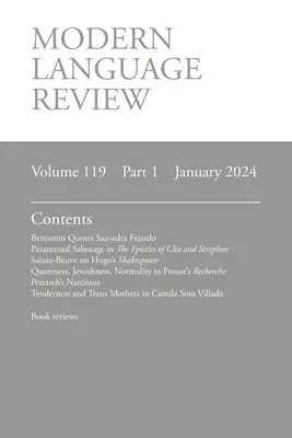 Prehľad moderných jazykov (119.1) január 2024 - Modern Language Review (119.1) January 2024