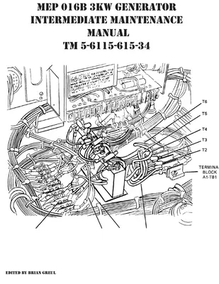 MEP 016B 3KW Generátor Medzipríručka údržby TM 5-6115-615-34 - MEP 016B 3KW Generator Intermediate Maintenance Manual TM 5-6115-615-34