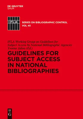 Usmernenia pre predmetový prístup v národných bibliografiách - Guidelines for Subject Access in National Bibliographies