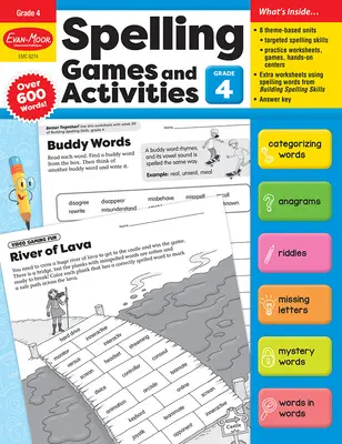 Pravopisné hry a aktivity, pomôcka pre učiteľa, 4. ročník - Spelling Games and Activities, Grade 4 Teacher Resource
