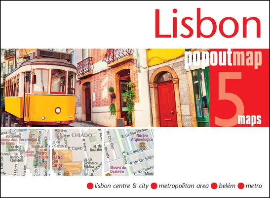 Lisabon Popout mapa - Lisbon Popout Map