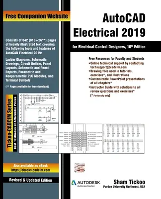 AutoCAD Electrical 2019 pre projektantov elektrických riadiacich systémov, 10. vydanie - AutoCAD Electrical 2019 for Electrical Control Designers, 10th Edition