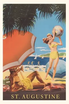Vintage Journal Cestovný plagát svätého Augustína - Vintage Journal St. Augustine Travel Poster