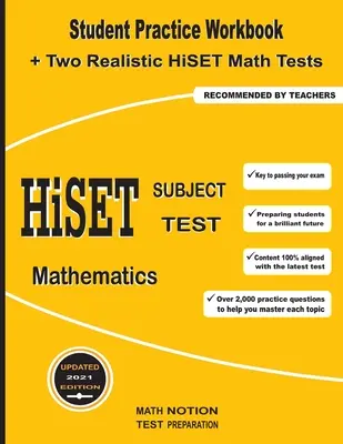 Predmetový test HiSET Matematika: Cvičebnica pre študentov + dva realistické testy z matematiky HiSET - HiSET Subject Test Mathematics: Student Practice Workbook + Two Realistic HiSET Math Tests