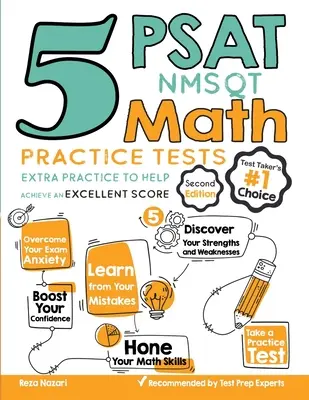 5 cvičných testov PSAT / NMSQT z matematiky: Ďalšie cvičenia, ktoré pomôžu dosiahnuť vynikajúce skóre - 5 PSAT / NMSQT Math Practice Tests: Extra Practice to Help Achieve an Excellent Score