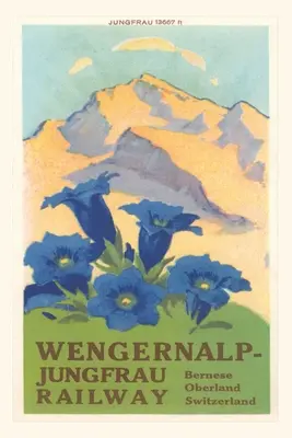 Vintage Journal Jungfrau, Švajčiarske Alpy - Vintage Journal Jungfrau, Swiss Alps