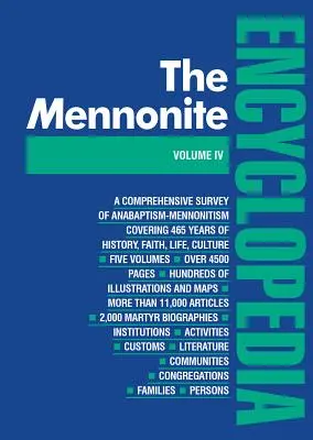 Mennonitská encyklopédia/ zväzok 4: zväzok 4 - Mennonite Encyclopedia/ Vol 4: Volume 4